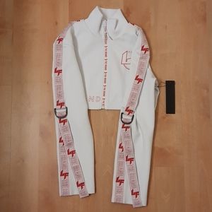 NWT, LF the Brand White Cropped Jacket
